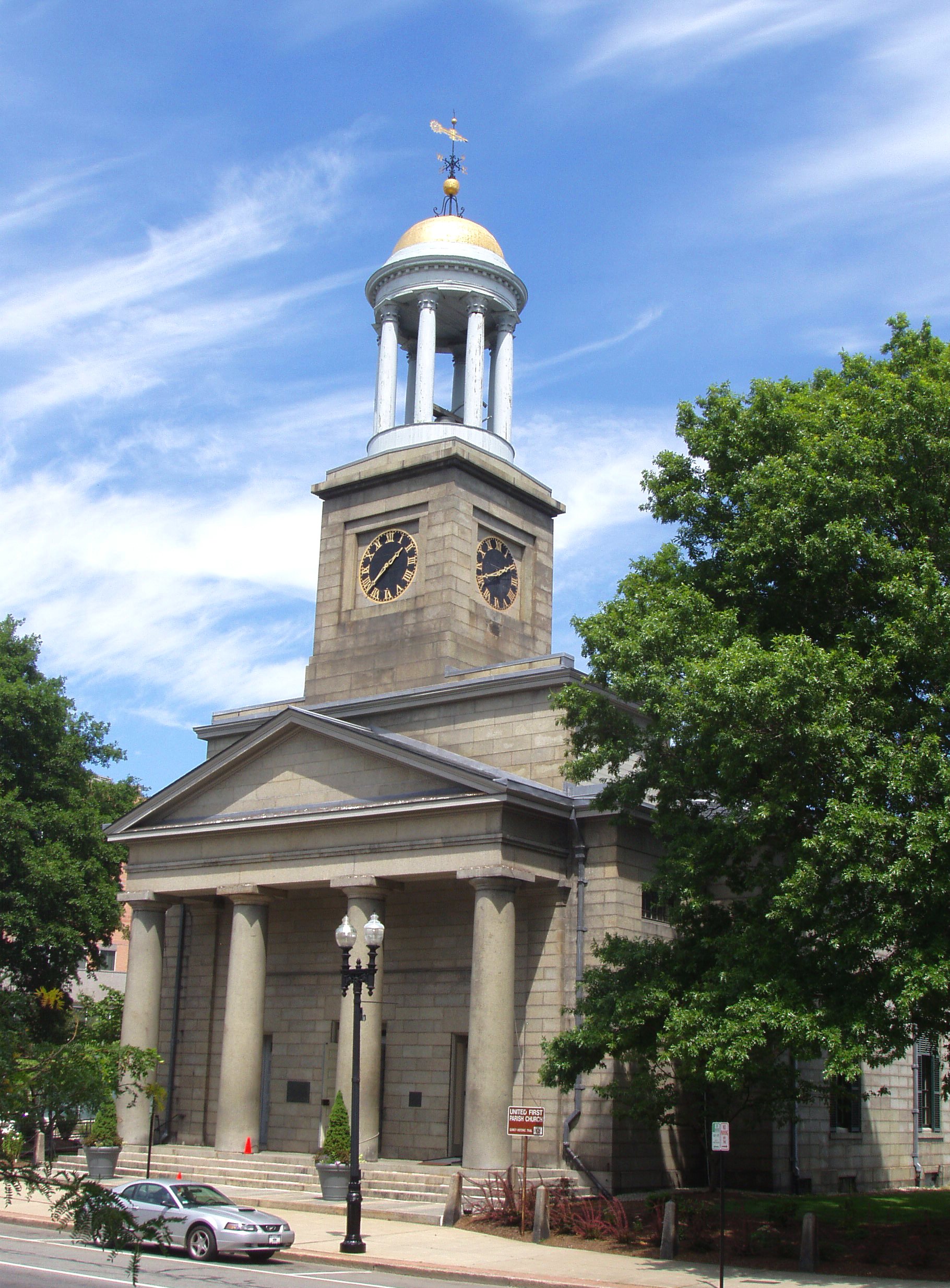 A granite Greek Revival by Alexander Parris, Boston's early-19th-century master of the style